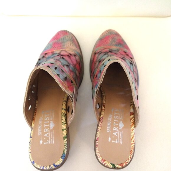 Spring Step L'artiste - 'Rosalinda', Floral Mule. 39 / 8.5 - Picture 4 of 10